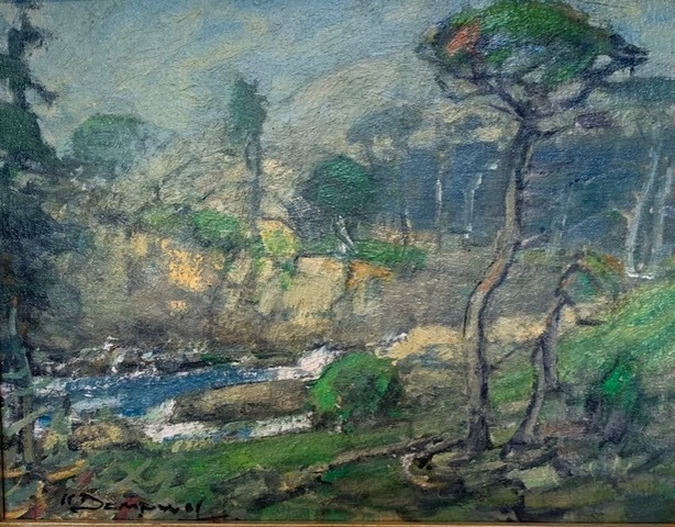 Misty Cove Point Lobos 11" x 14" Oil Karl Dempwolf