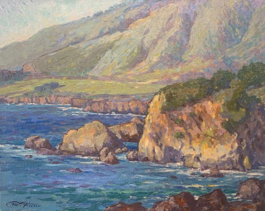 On the Way to Santa Barbara 16x20 Oil by Matthias Fischer