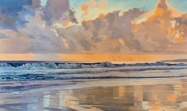 Spontaneous Beauty (Padaro Beach) 30x60 by Jordan Pope