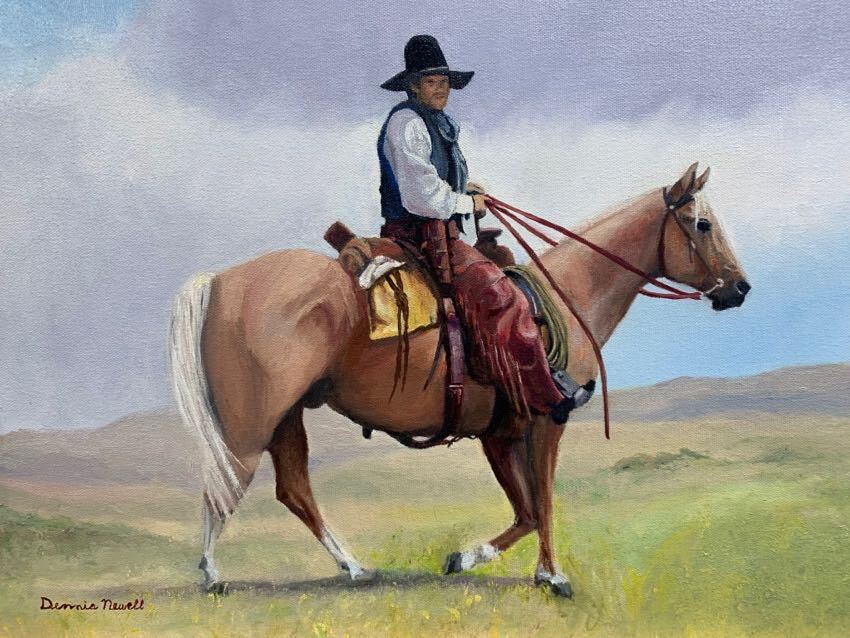 Riding Sugar Baby 14x18 by Dennis Newell