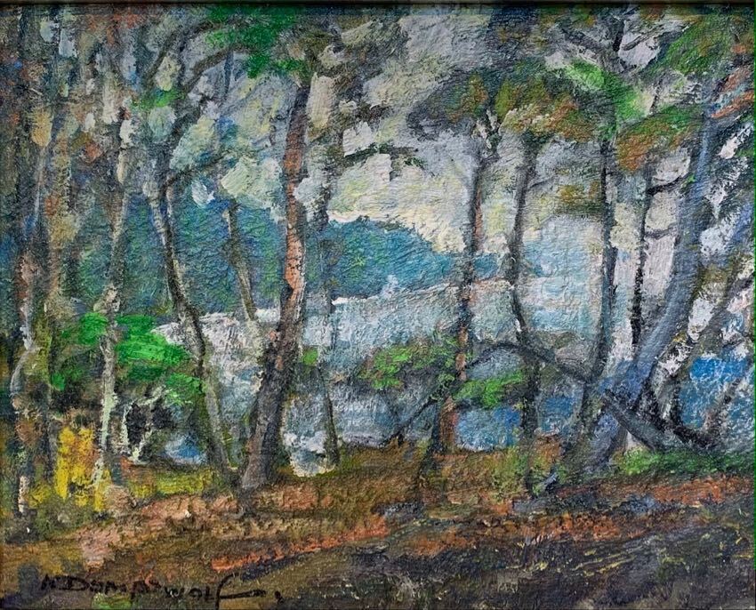 View Though the Pines 11x14 by Karl Dempwolf